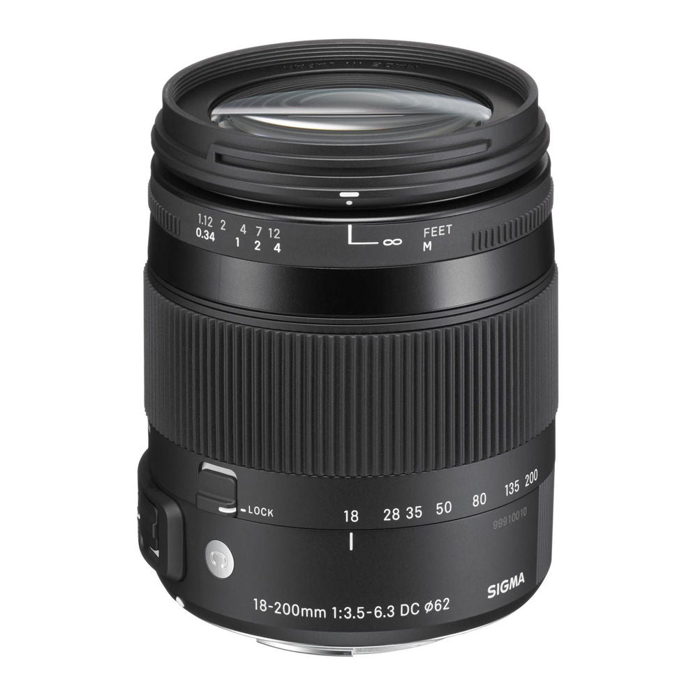 SIGMA 18-200mm f/3.5-6.3 DC Macro OS HSM Lens for Nikon  D3100 D3200 D3300 D5000 D5100 D5500 D90 D7000 D7100 D7200 D300 D300s