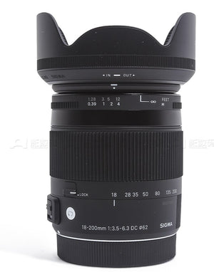 SIGMA 18-200mm f/3.5-6.3 DC Macro OS HSM Lens for Nikon  D3100 D3200 D3300 D5000 D5100 D5500 D90 D7000 D7100 D7200 D300 D300s