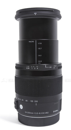 SIGMA 18-200mm f/3.5-6.3 DC Macro OS HSM Lens for Nikon  D3100 D3200 D3300 D5000 D5100 D5500 D90 D7000 D7100 D7200 D300 D300s