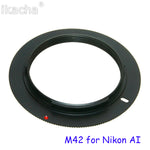 M42 Metal Lens Adapter Screw Mount Lens Ring to For Canon EOS for Nikon AI for Sony AF for Pentax PK Camera Lens Accessories