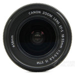 Used Canon EF-S 18-55mm f/3.5-5.6 IS STM camera lens SLR camera